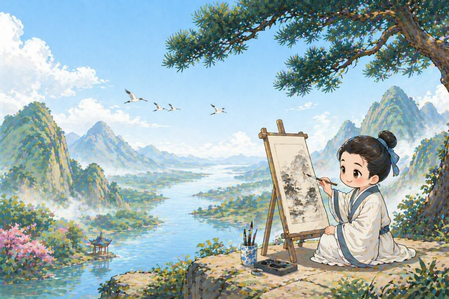画 — The Painting illustration
