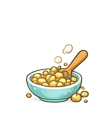 吃豆豆 — Chinese nursery rhyme illustration