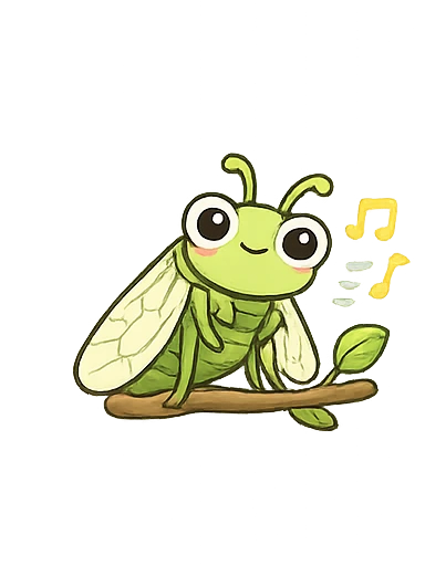 知了 — Chinese nursery rhyme illustration
