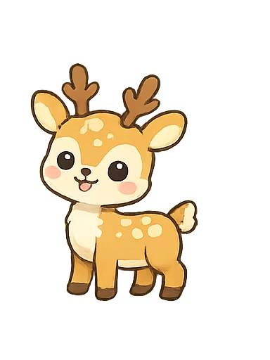 小鹿 — Chinese nursery rhyme illustration