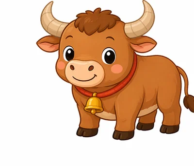 老黄牛 — Chinese nursery rhyme illustration