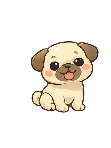 哈巴狗 — Chinese nursery rhyme illustration