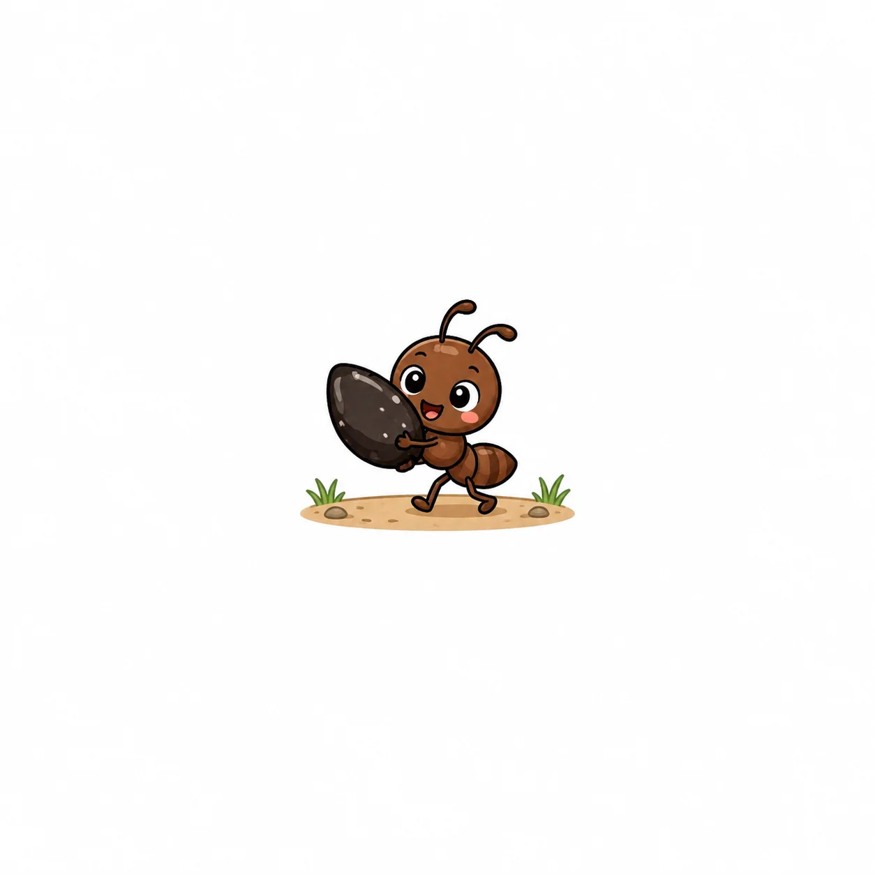 搬芝麻 — Chinese nursery rhyme illustration