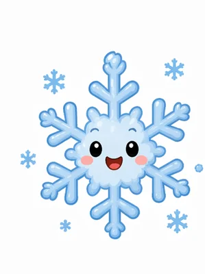 小雪花 — Chinese nursery rhyme illustration