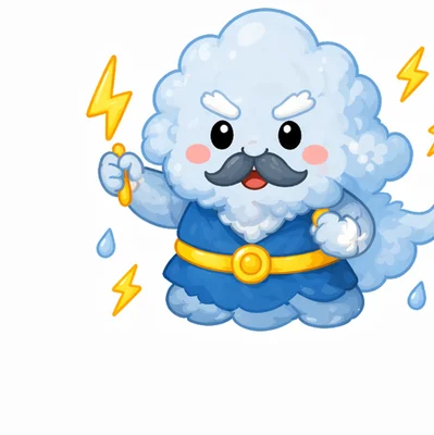 雷公公 — Chinese nursery rhyme illustration