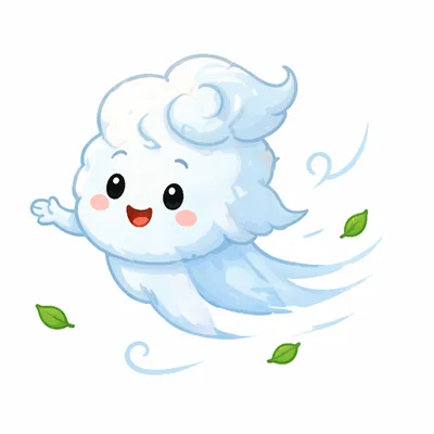 风奶奶 — Chinese nursery rhyme illustration